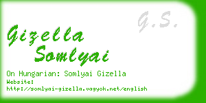 gizella somlyai business card